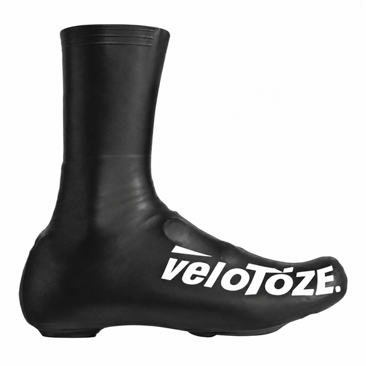veloToze Tall 2.0 – Black Cycling Shoe Covers