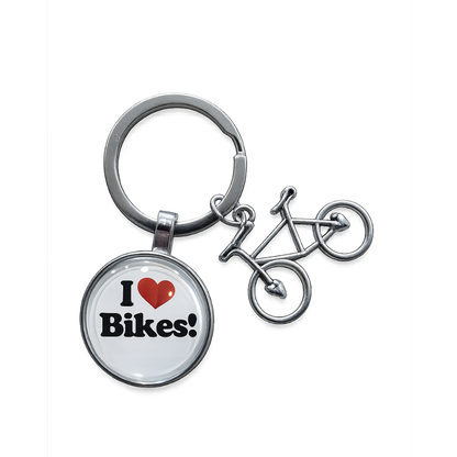 Keychain I Love Bikes