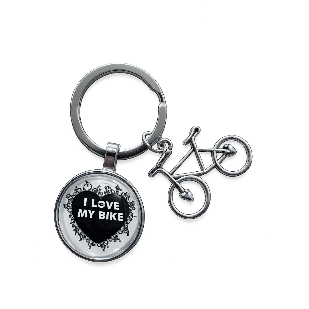 Keychain I Love Bikes